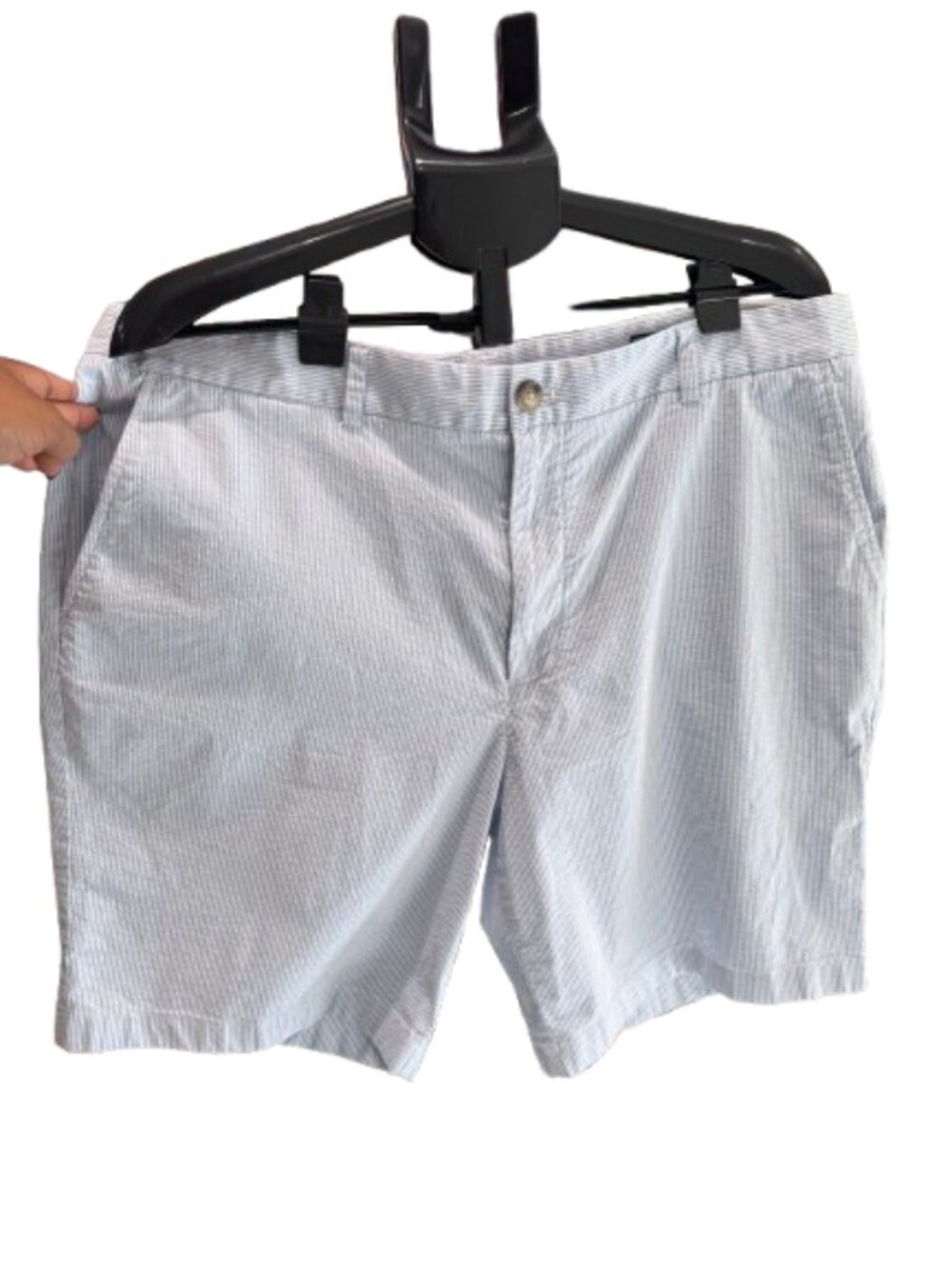 Vineyard Vines Blue White Seersucker Breaker Shorts Preppy Men's 38
